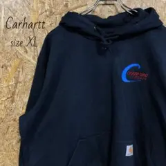 Carhartt☆カーハート 刺繍ロゴ パーカー プルオーバー フーディー XL