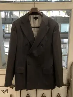 Omar Afridi COATED TRES JACKETテーラードジャケット Omar Afridi(オマールアフリディ)のCOATED TRES JACKET(BROWN