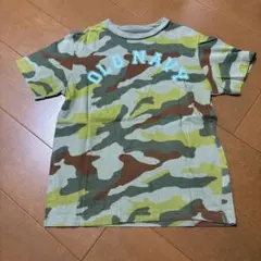 迷彩柄　Tシャツ　オールドネイビー130