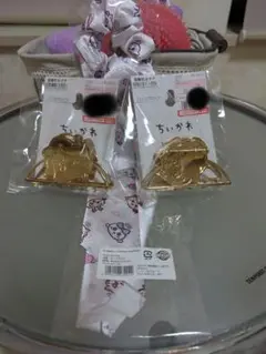 ちいかわ ゴールドバンスクリップ 2個セット