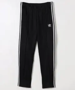 adidas ストライプデザイン パンツ 黒