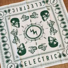 新品 非売品 ELECTRIC バンダナ エレクトリック WHITE GREEN