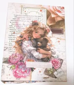 ※ファイルのみ おすそ分けファイル 女の子 コラージュ 素材 紙モノ アリス 茶