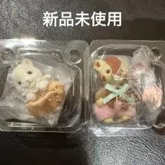 キラキラくじ　シルバニアファミリー　G賞2点セット　キリン・ゆきヒョウの赤ちゃん