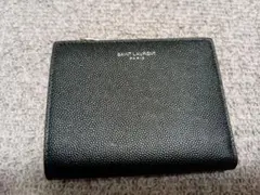 美品　SAINT LAURENT　サンローラン　メンズ財布　ブラック