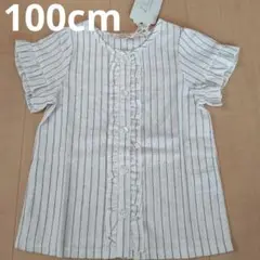 新品 トップス ブラウス ストライプ ホワイト