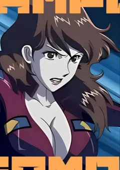 A4 ポスター　峰不二子　ファンアート　ルパン三世　美女