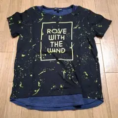 ROCK HEAVEN スプラッター柄 Tシャツ 120
