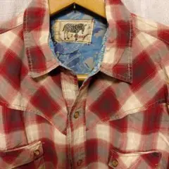 中古長袖ウエスタンシャツLサイズ