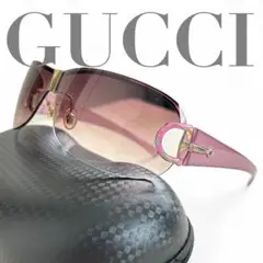 GUCCI horsebit rimless sunglasses y2k