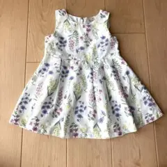 プティマイン★サイズ90、花柄ワンピース