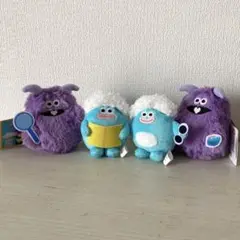 ホイッピ＆ラッピ　マスコットキーチェーン　全４種コンプリートセット
