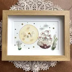 シーグラスアート❁お月見作品2025❁