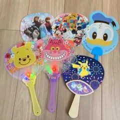 うちわまとめ売り　ディズニー　ポケモン