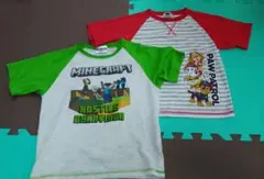 Tシャツ2枚 マインクラフト130cm パウパトロール120cm