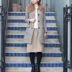 MIU MIU ミュウミュウファーウールコート