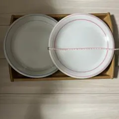 ペア　大皿　食器プレート直径27㎝　ピンク　ブルー2枚セット