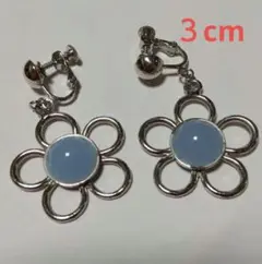 フラワー イヤリング 3cm