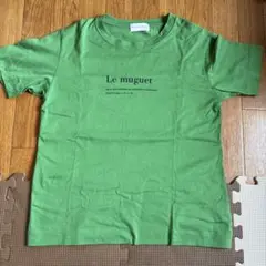 ヒューマンウーマン　グリーンロゴTシャツ