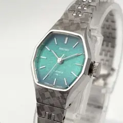 SEIKO VINTAGE エメラルドグリーン 手巻き レディース 腕時計