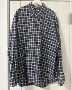 Ralph Lauren ネイビー系チェック XXL 長袖シャツ　ラルフローレン
