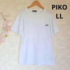 ピコ PIKO Tシャツ【LL】ホワイト 白 ロゴ 半袖 メンズ