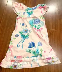 hakka kids 花柄ノースリーブワンピース 100cm