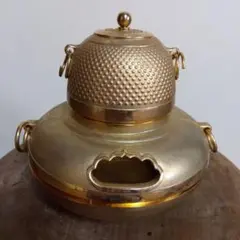 香炉 24Kメッキ 骨董品