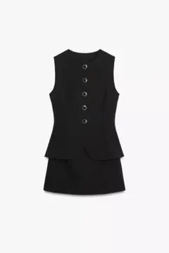 ZARA ショートベストスタイルジャンプスーツ