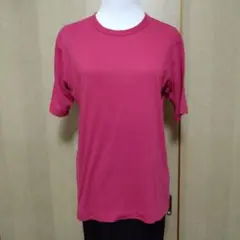 【DUNLOP】Ｔシャツ 無地 ピンク Ｌ