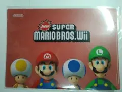 NewスーパーマリオブラザーズWii 非売品クリアファイル 新品未開封品 送料込