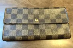 ルイヴィトン LOUIS VUITTON 長財布 ダミエ 茶色 ブラウン