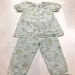 訳あり♡ すみっコぐらし　ミントグリーンパジャマ上下セット　120