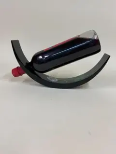 螺鈿木製ワインボトルホルダー 花柄 黒