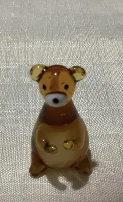 ガラス細工　ミニチュア　くま