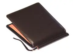 ■新品　送料込み■馬革　バッファロー　マネークリップ　札ばさみウォレット　茶