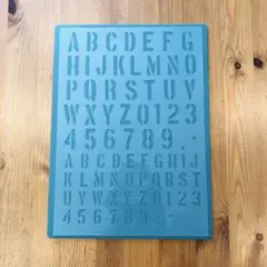 No.168送料込ステンシルシート アルファベット　2・3cm 数字 大文字