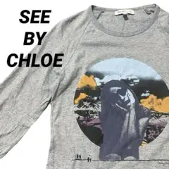 SEE BY CHLOE シーバイクロエ 七部袖 Tシャツ ヒス y2k