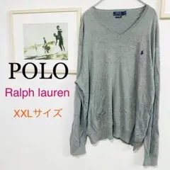 ★限定特価★ POLO ポロ ラルフローレン Vネック ニット セーター XXL