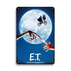 新品 E.T. 映画 ポスター ヴィンテージ ブリキ看板 インテリア 雑貨