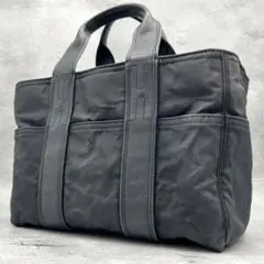 美品✨エルメス アカプルコ PM トートバッグ ナイロン×レザー ブラック