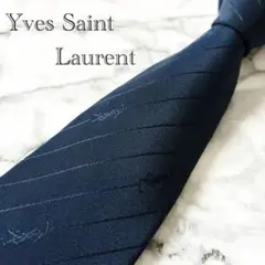 ✨お買い得✨イヴサンローラン　YSLロゴ　ストライプ　ネクタイ
