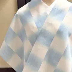 単衣着物　結城ちぢみ　今幡部　小倉商店　着尺　6539