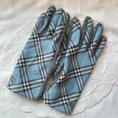 Burberry ブルーノバチェック　ロゴ入り手袋