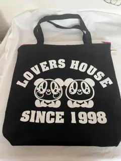 LOVERS HOUSE パンダ トートバッグ　平成レトロ