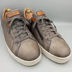【美品】MAGNANNI マグナーニ サイドジップ レザースニーカー 26.5