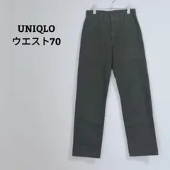 ユニクロ　チノパン　パンツ　ストレート　綿　コットン100　ウエスト70　Ｓ