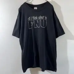 T-480 FNU プリント Tシャツ Lサイズ ブラック