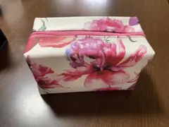 花柄ボックス型ポーチ