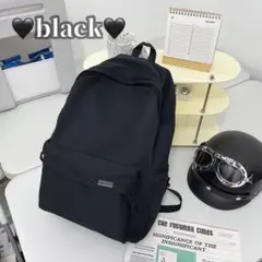 698 ブラック リュック メンズ レディース 黒 バッグ カバン シンプル